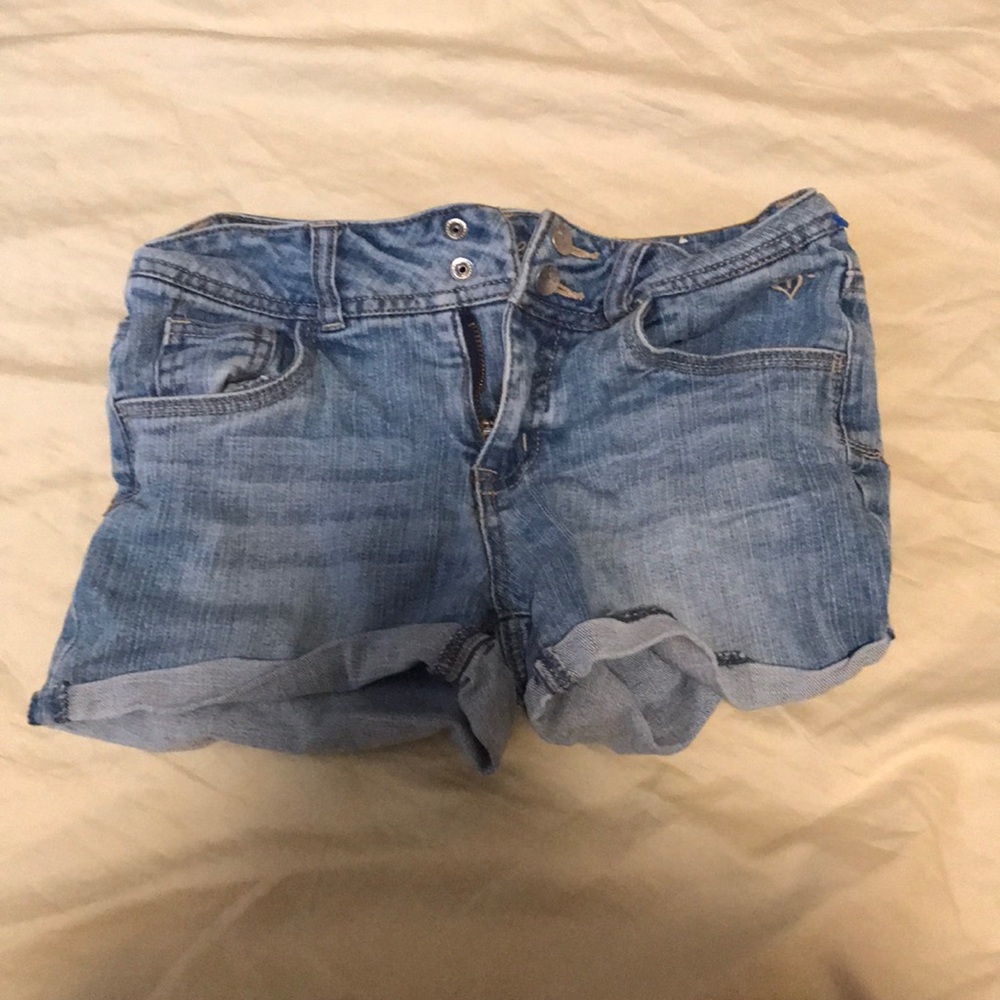 Justice Kids Large jean Shorts.